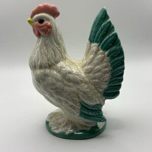 Vintage ceramic chicken figurine,